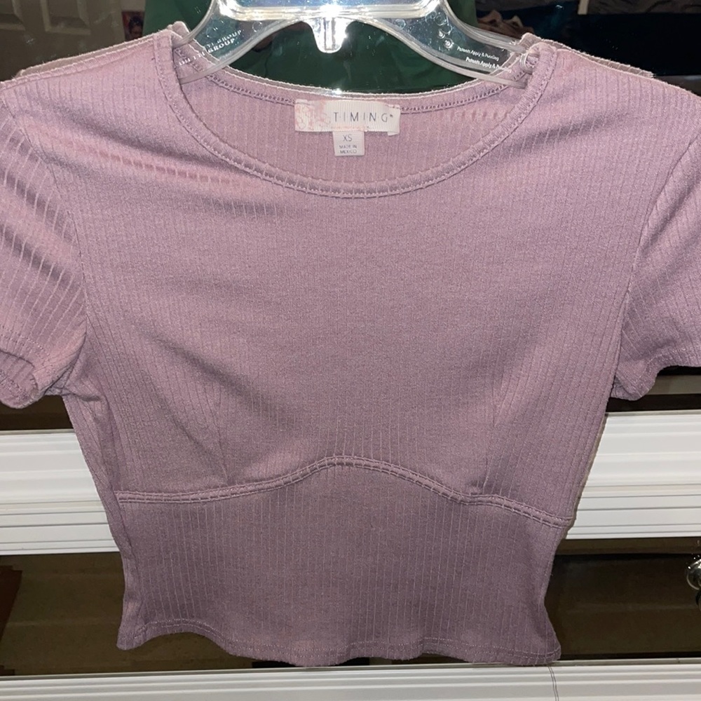NEW PRUPLE CROP TOP